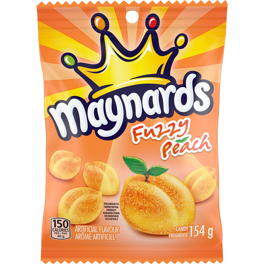 Maynards Fuzzy Peaches 154g