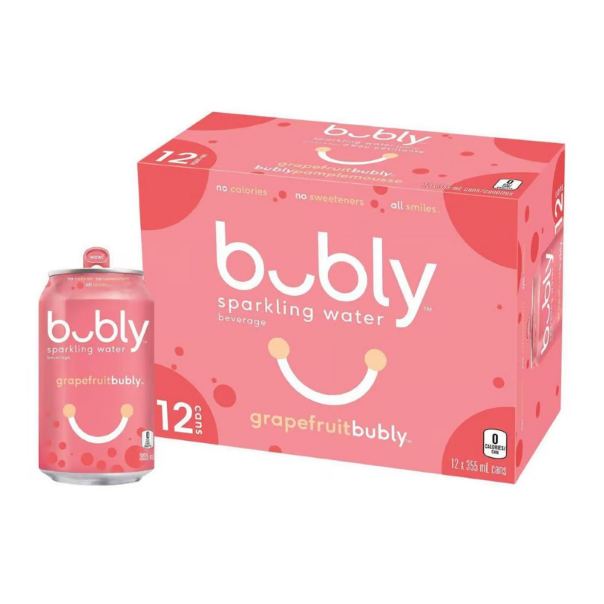 bubly Grapefruit Sparkling Water 355 ml / 12 pk