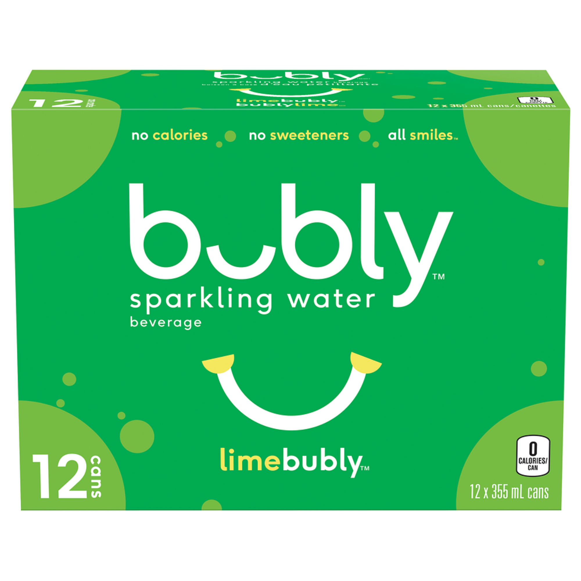 bubly Lime Sparkling Water 355 ml / 12 pk