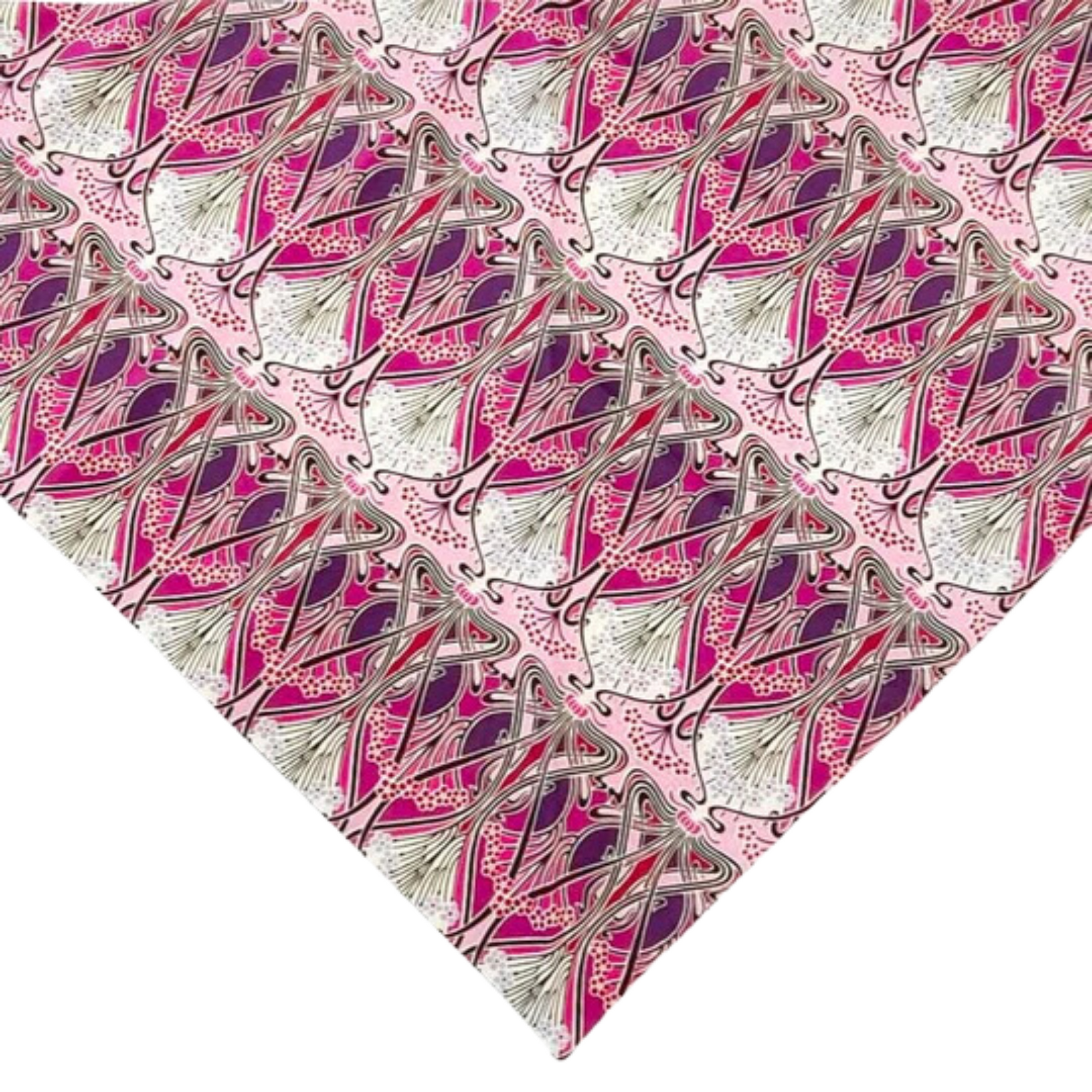 Liberty Triangle Cotton Scarf - Ianthe Pink - DR06