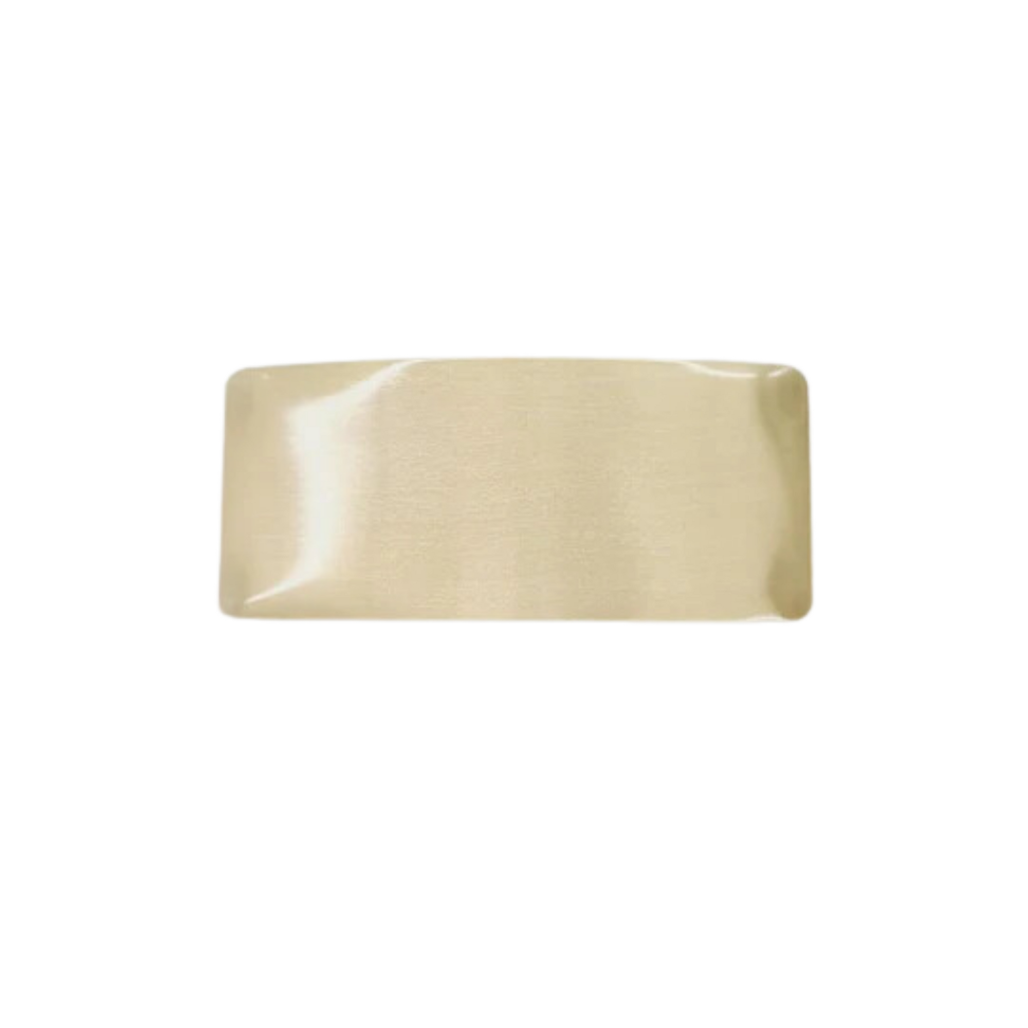 Gold Solid Rectangle Barrette BC757