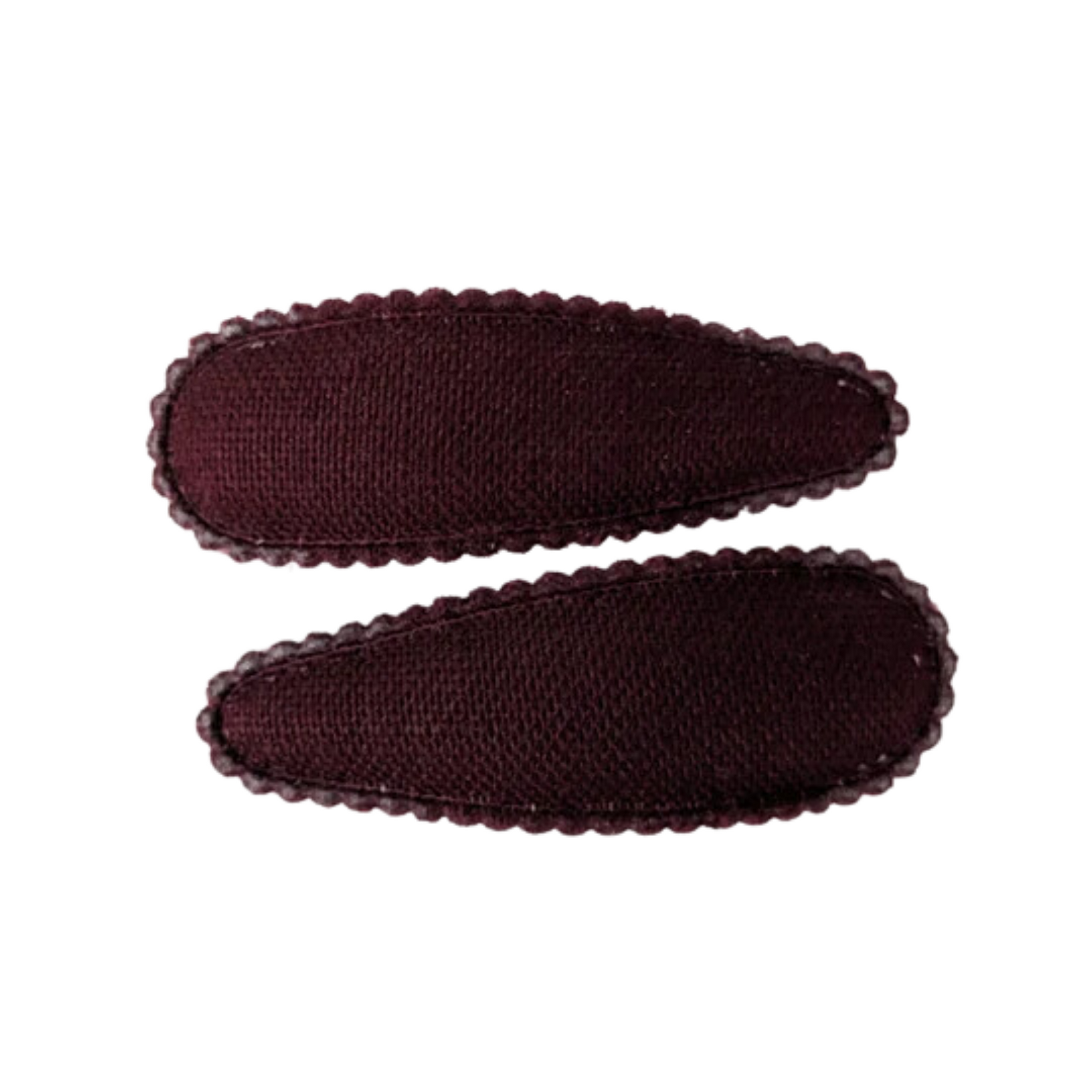 Fabric Mini Snap Clips - Burgundy - AC231