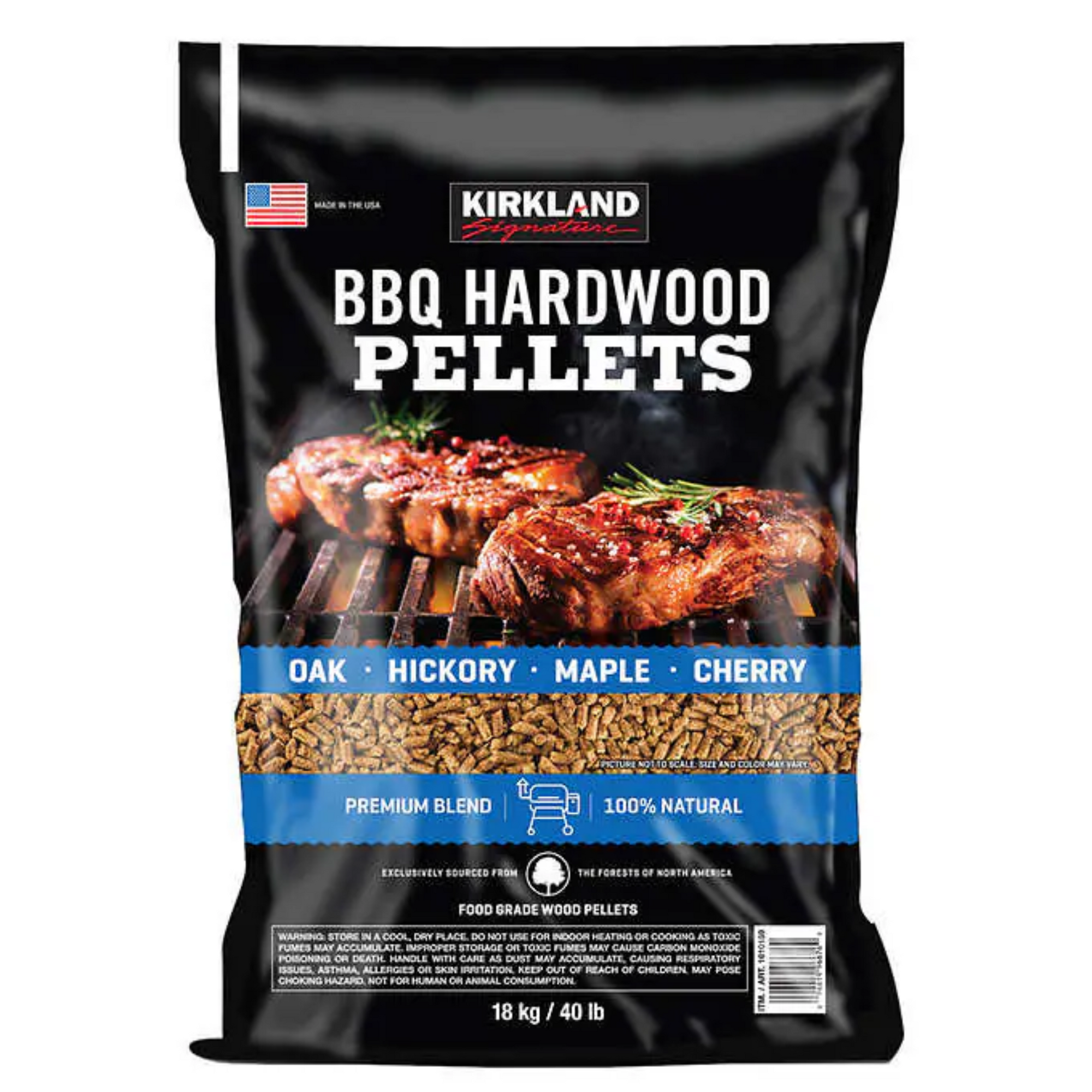 Kirkland Supreme Blend BBQ Pellets 40 LB