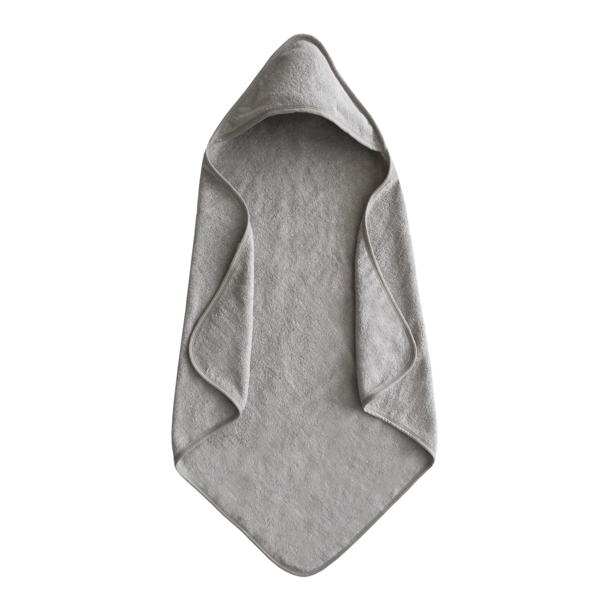 Mushie Baby Hooded Towel, Grey