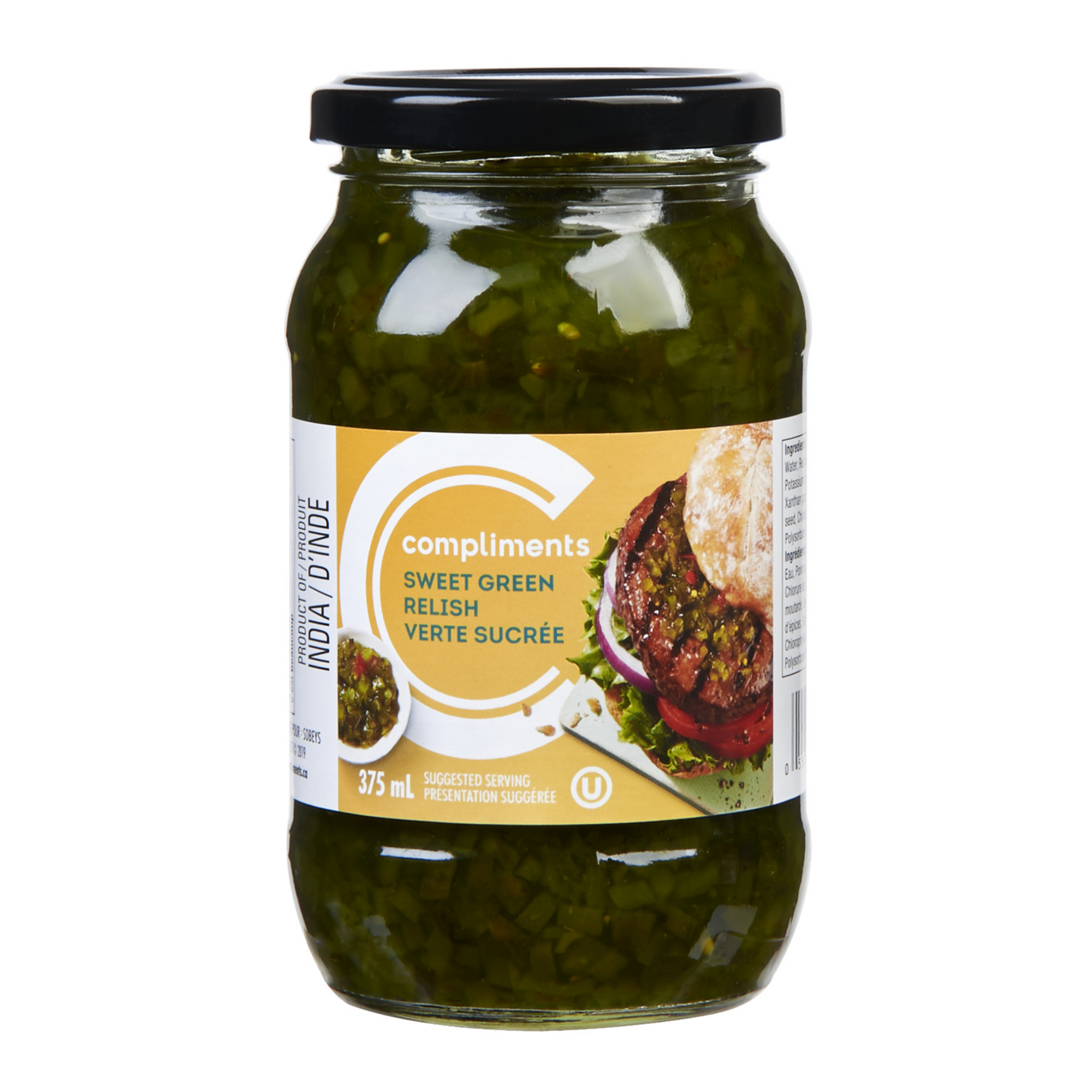 Compliments Sweet Green Relish 375ml