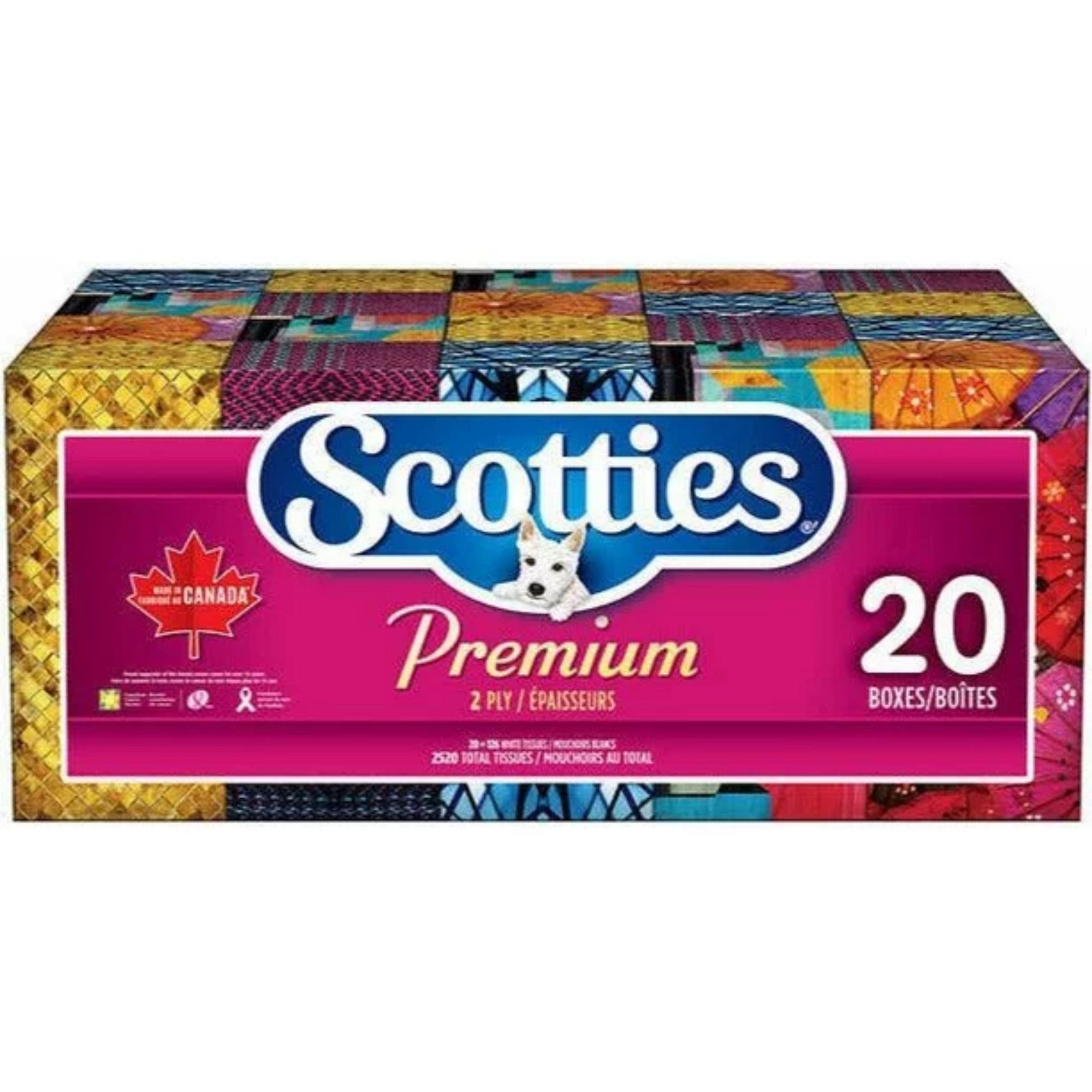 Scotties 2-ply Facial Tissue 126 Tissues x 20