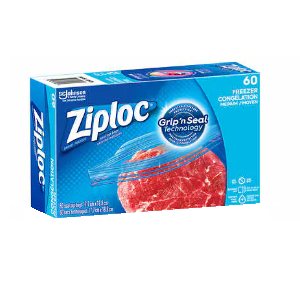 Ziploc Medium Freezer Bags 60ct