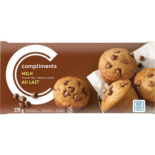 Compliments Milk Chocolate Chips 270g