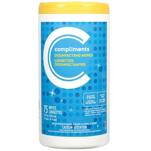 Compliments Disinfecting Wipes Fresh 75ct