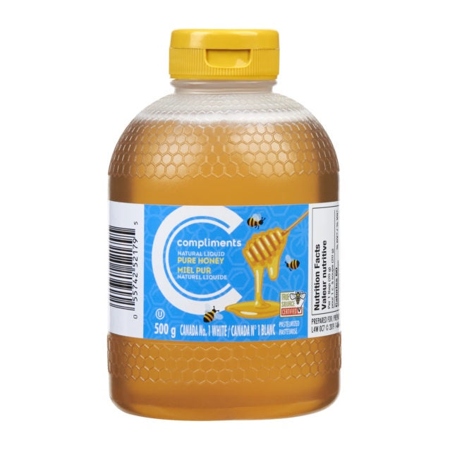 Compliments Pure Natural Liquid Honey 500g