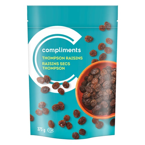 Compliments Thompson Seedless Raisins 375g