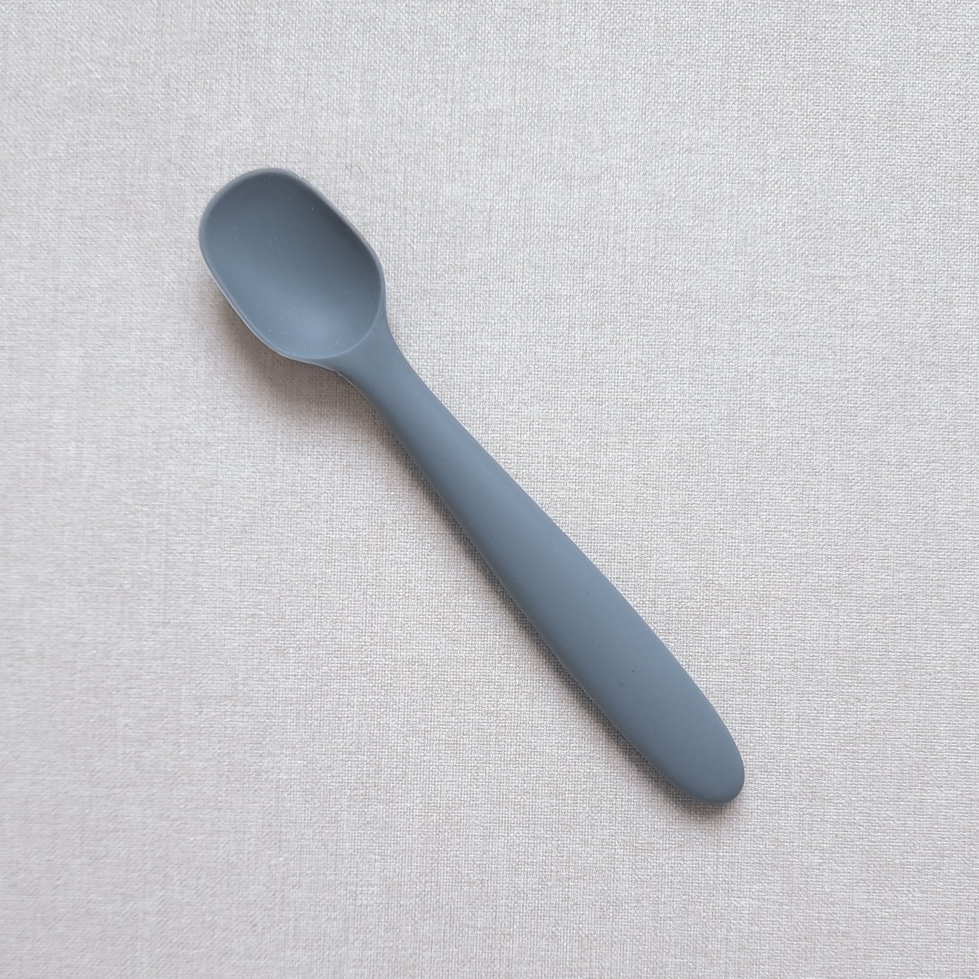 Silicone Feeding Spoon, Dark Grey