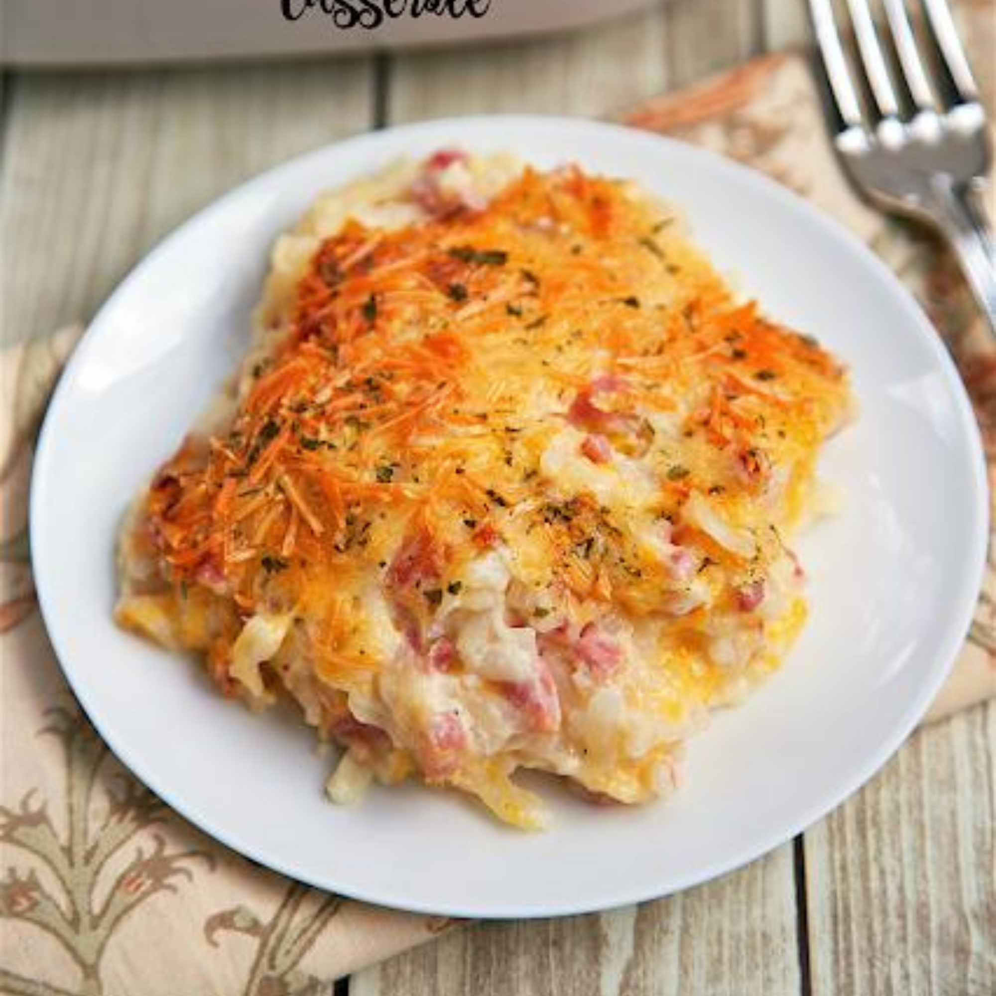 Ready Meal Ham & Hashbrown Casserole -  3" x 4"