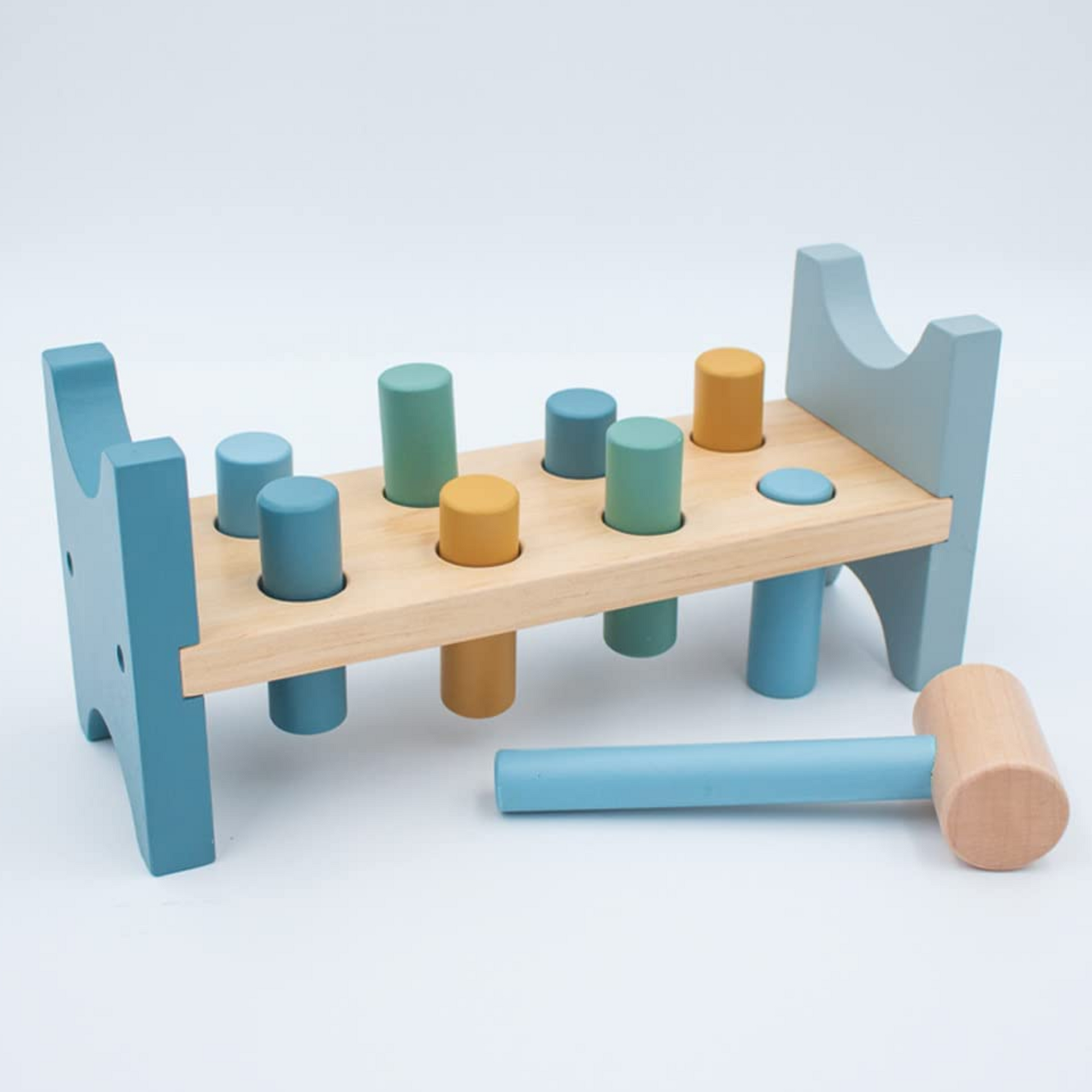 Wooden Hammer Bench Toy 1+