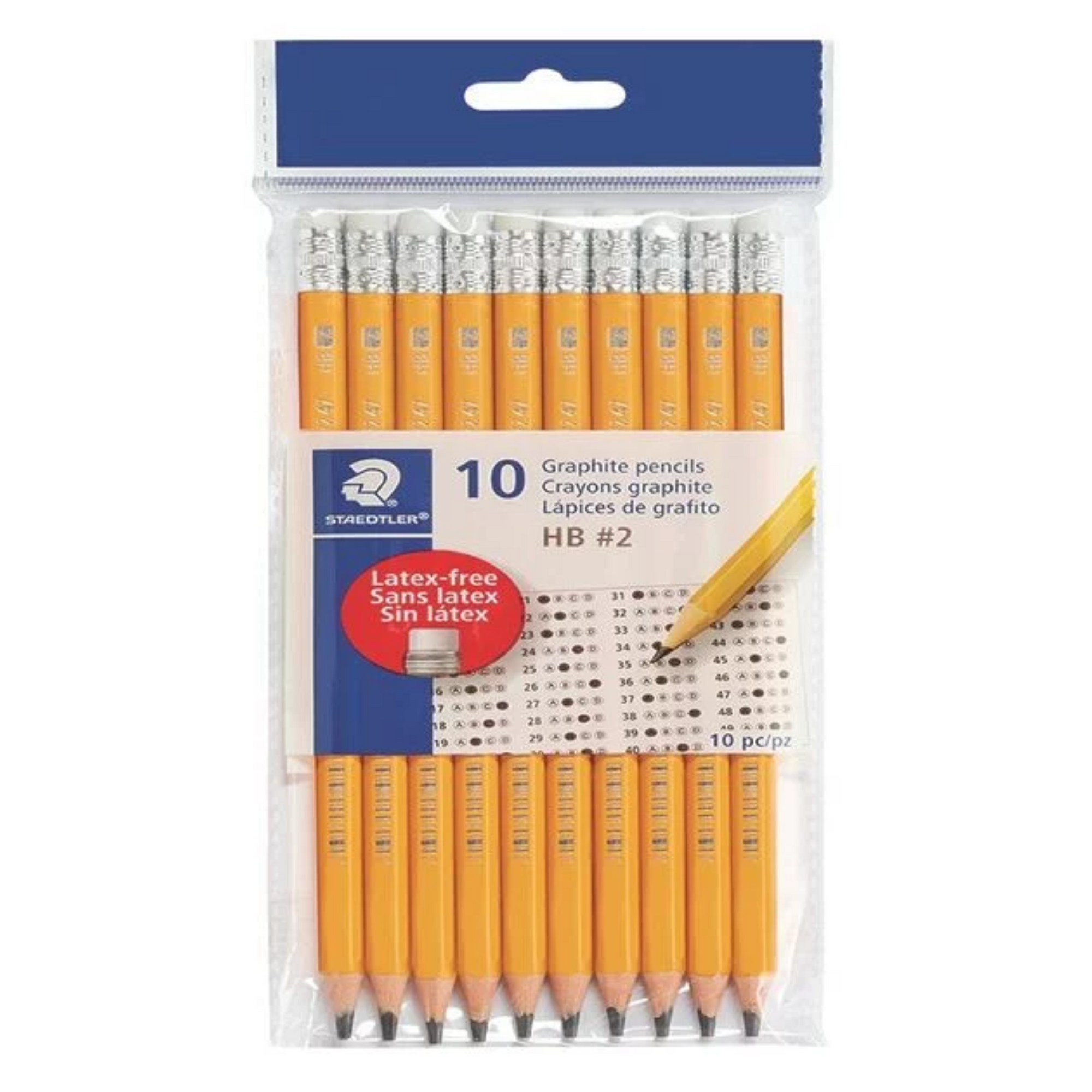 Staedtler Graphite Pencils & Eraser Cap, 10ct