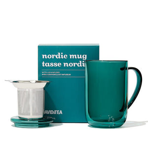 David's Tea Double Walled Glass Nordic Mug