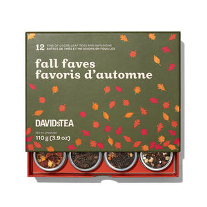 David's Tea 12 Tea Sampler Fall Faves