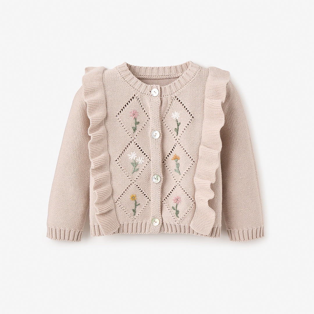 Elegant Baby, PONY MEADOW ARGYLE CARDIGAN 6-9M