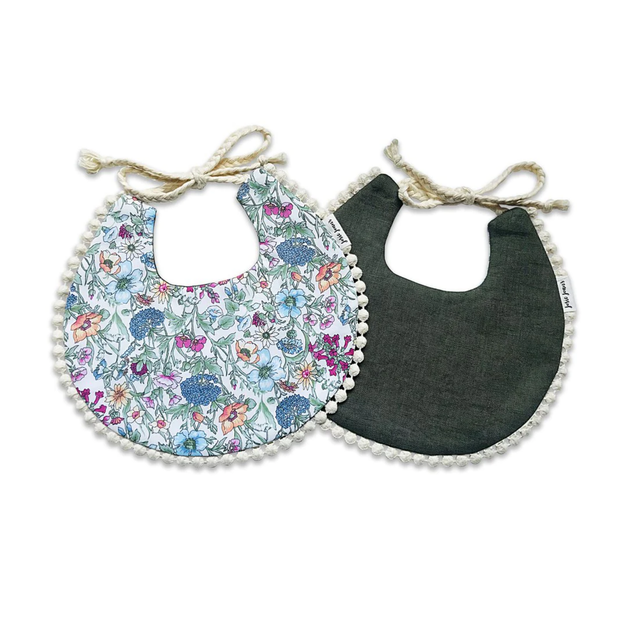 Heidi Liberty Pom Pom Baby Bib - BIB03