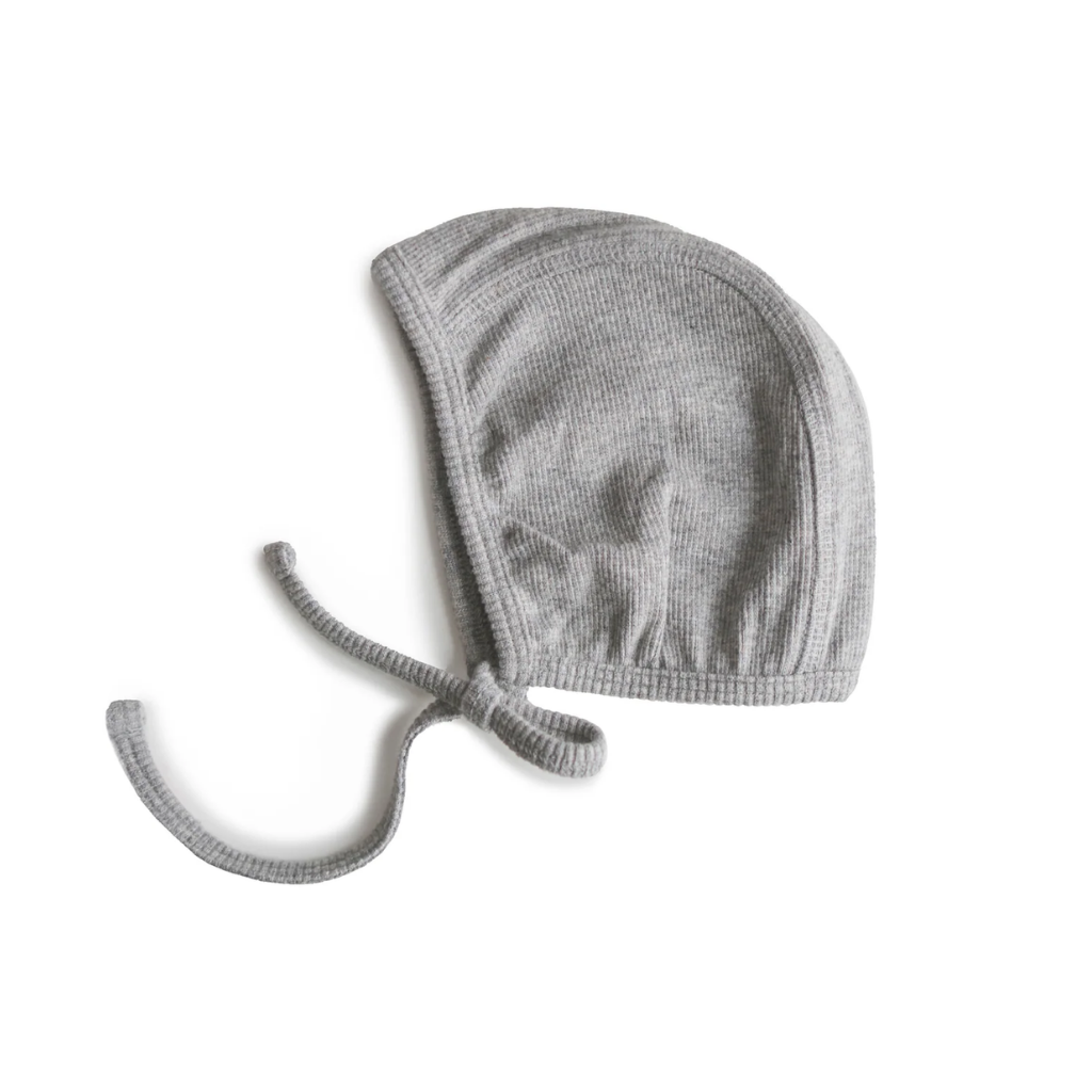 Mushie Ribbed Ribbed Bonnet 0-3M