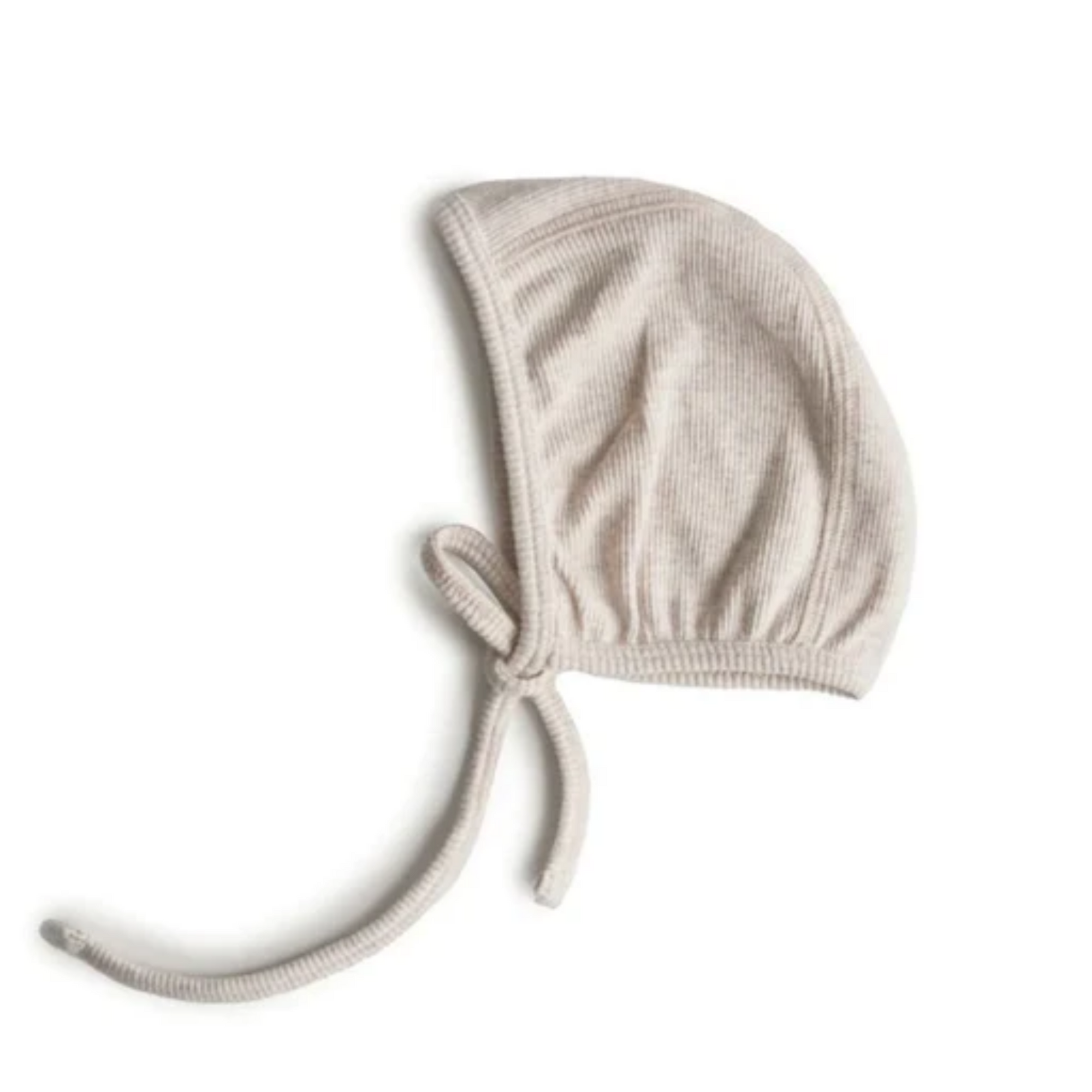 Mushie Ribbed Ribbed Bonnet 0-3M