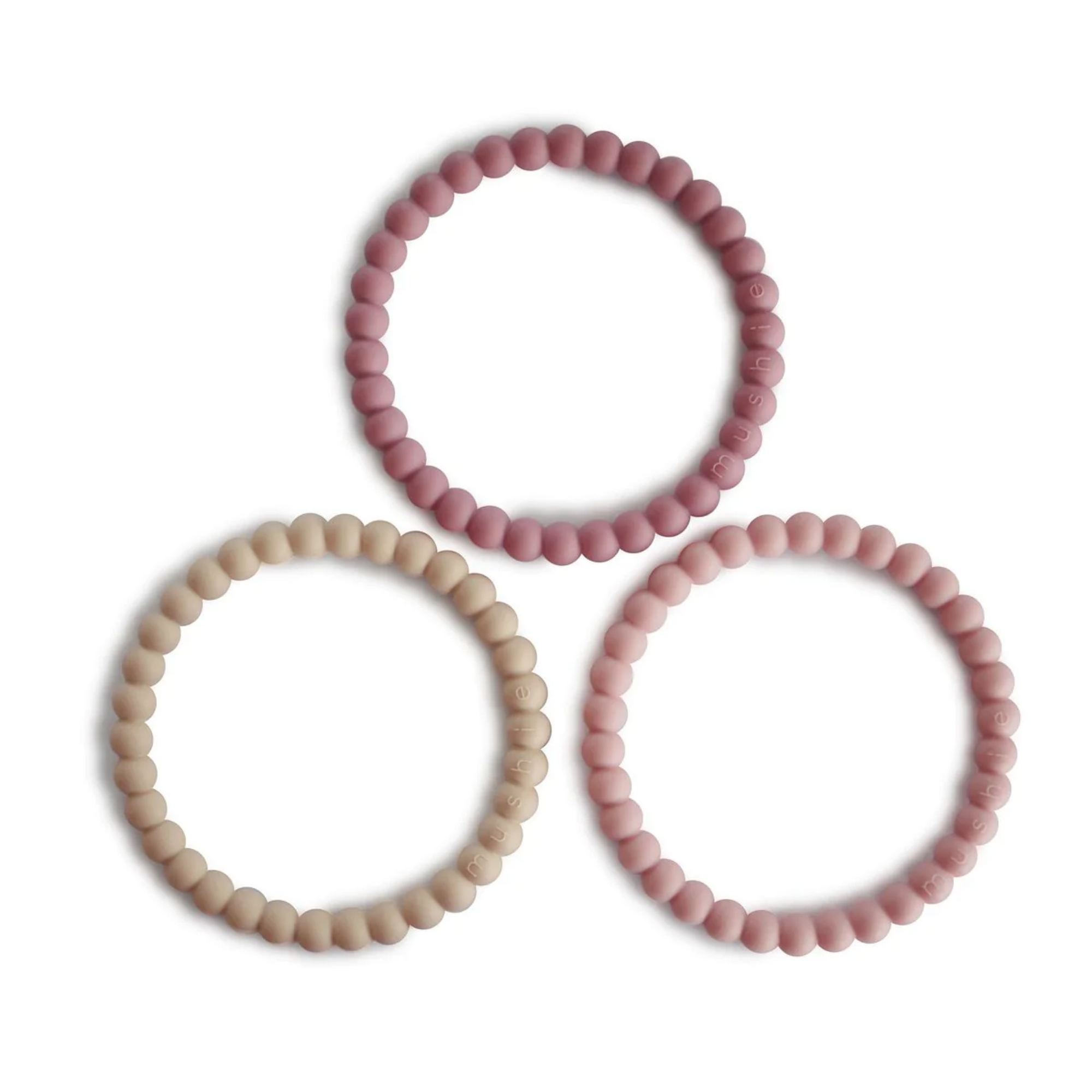 Mushie Teething Bracelet 3pk