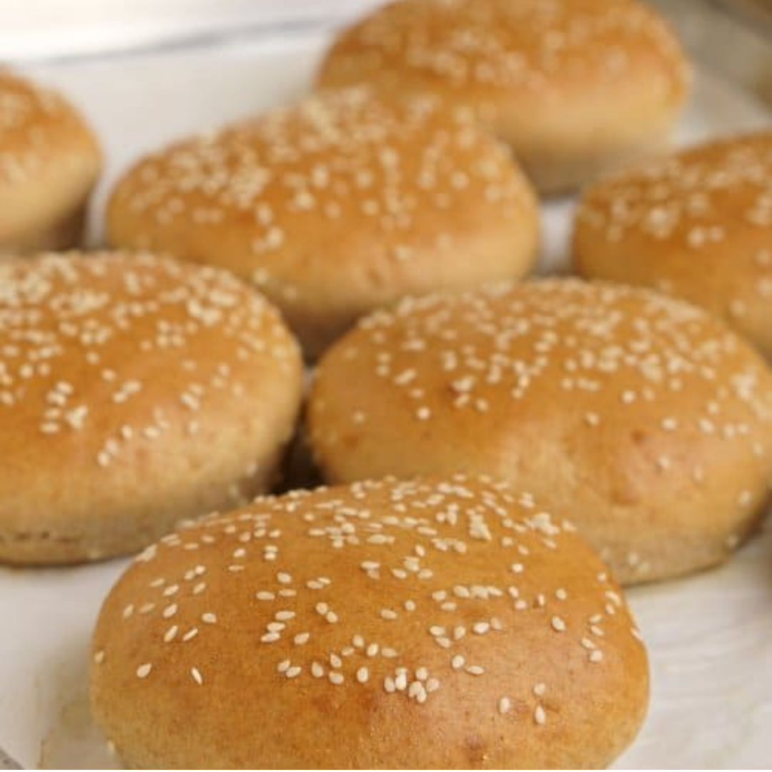 Harvest Bakery Whole Wheat Hamburger Buns 8ct