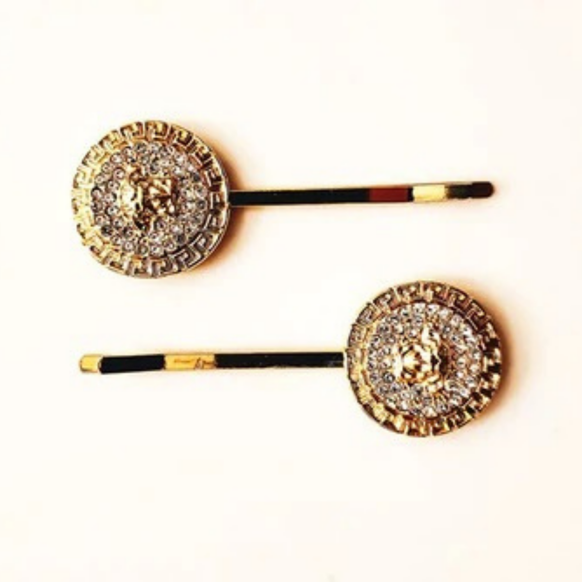 Lionhead hair clips - Rhinestones - HC500F