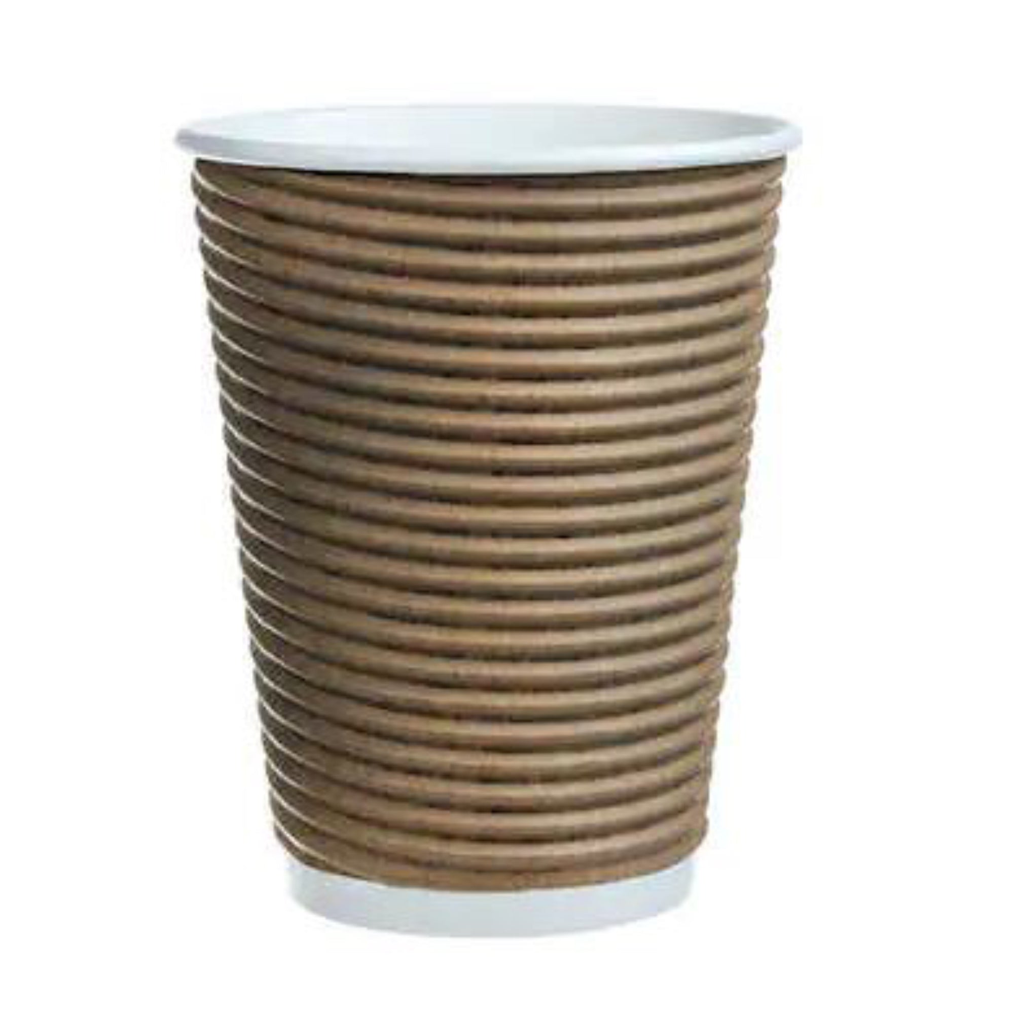 Cafe Express Insulated Ribbed Hot Cups & Sip Lids 12oz 25ct