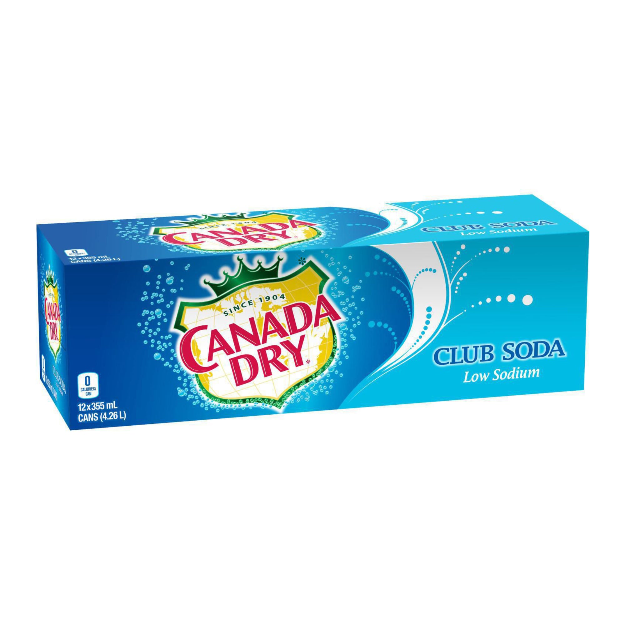 Canada Dry Club Soda 355 ml / 12 pk.