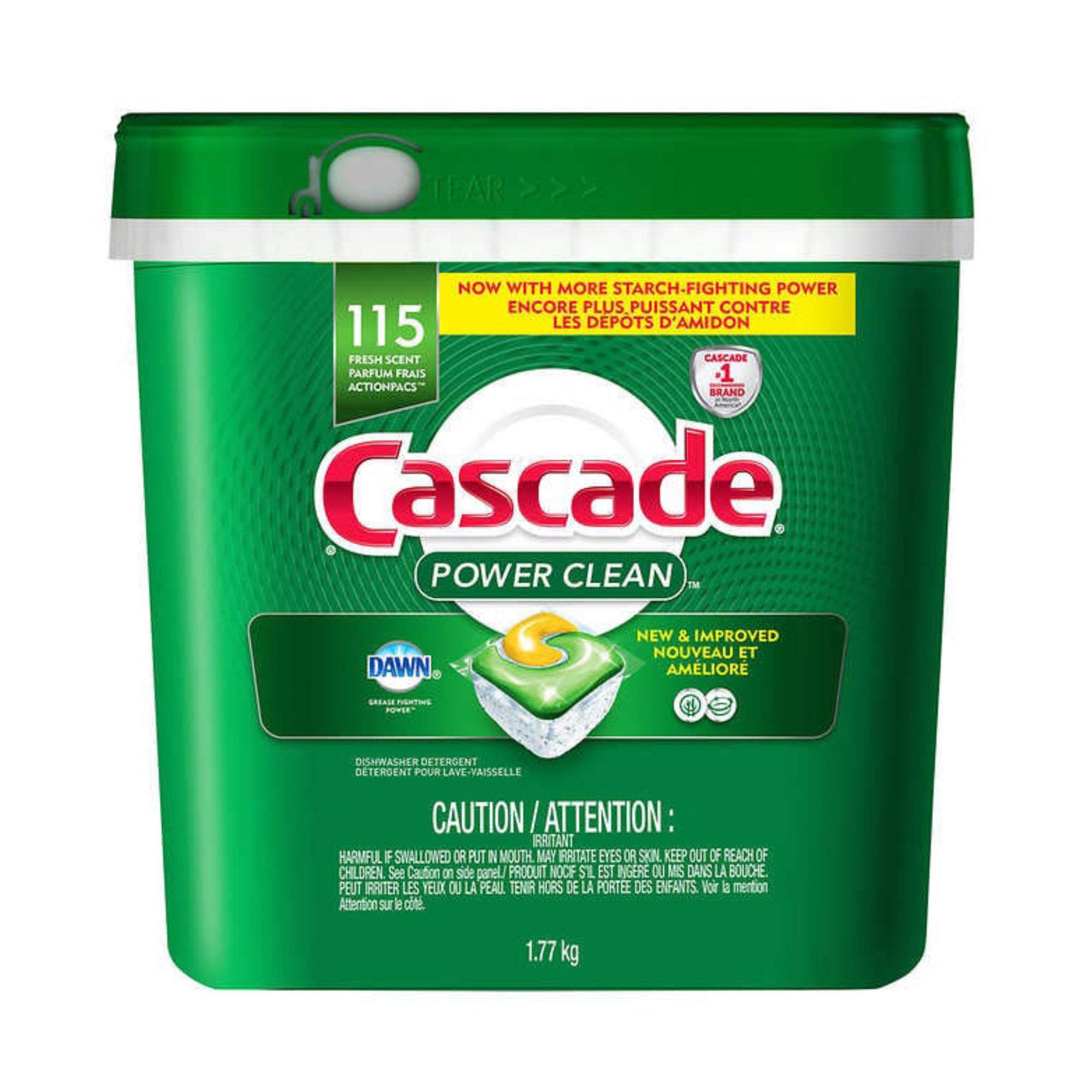 Cascade Power Clean Dishwasher Tabs 115ct