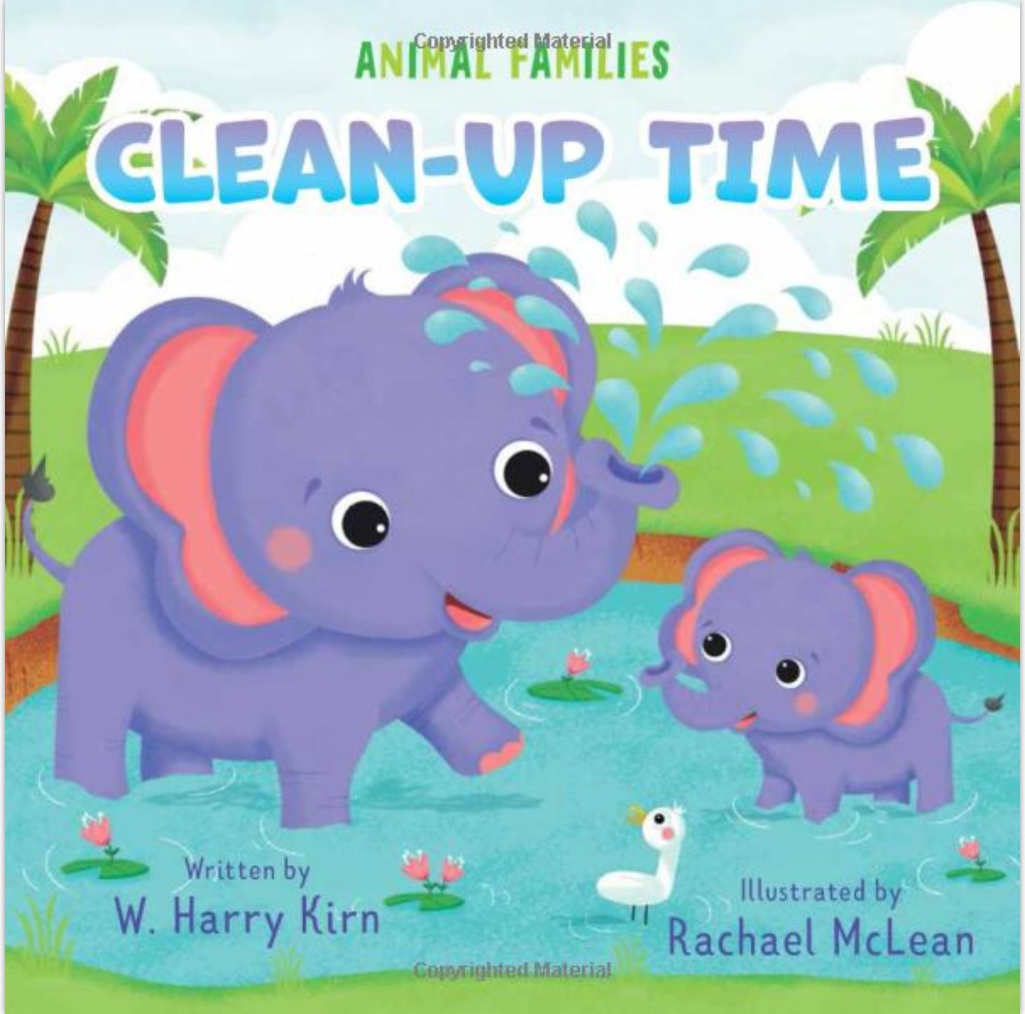 Book, Animal Families Clean-Up Time