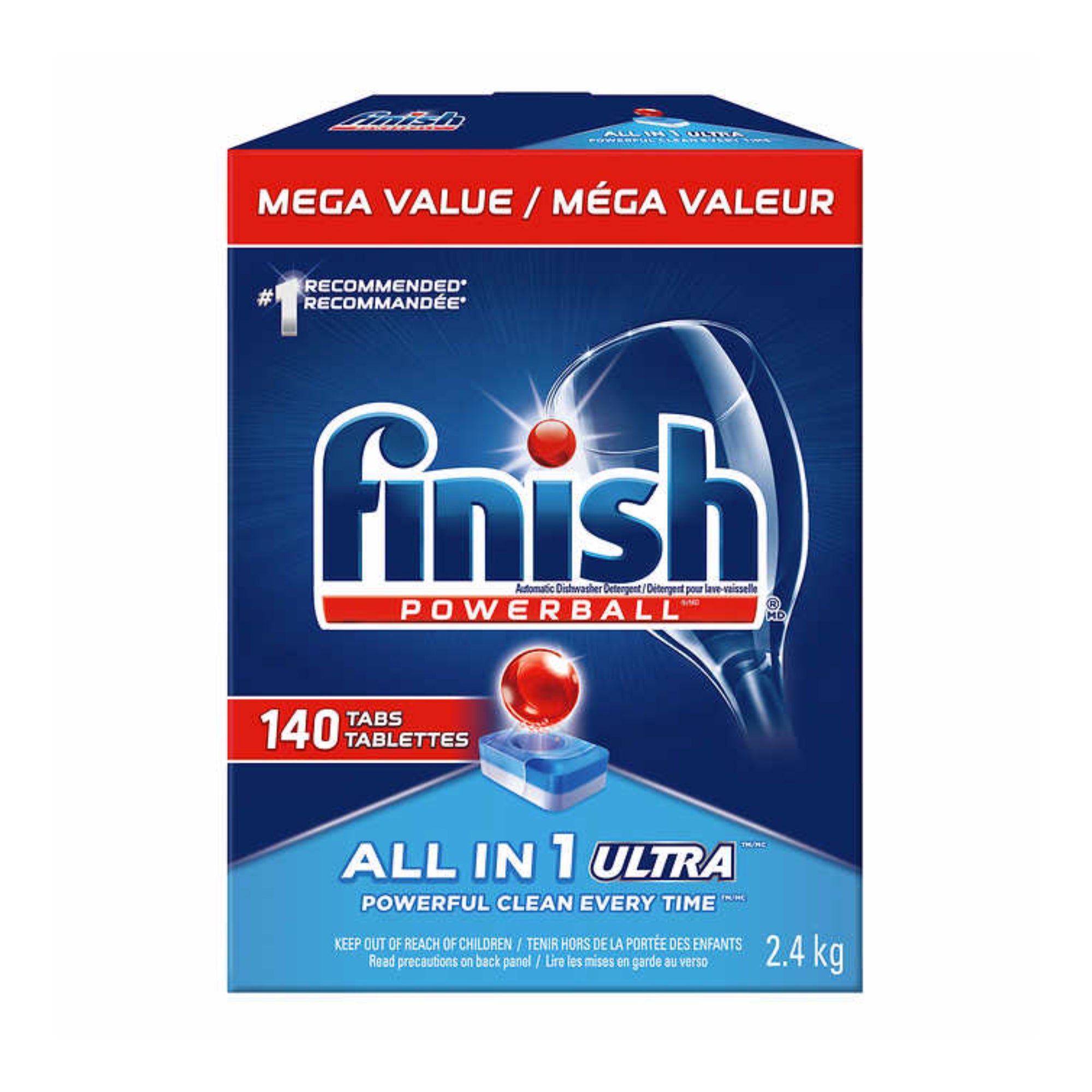 Finish Power Ball Dishwasher Tabs 2.4kg