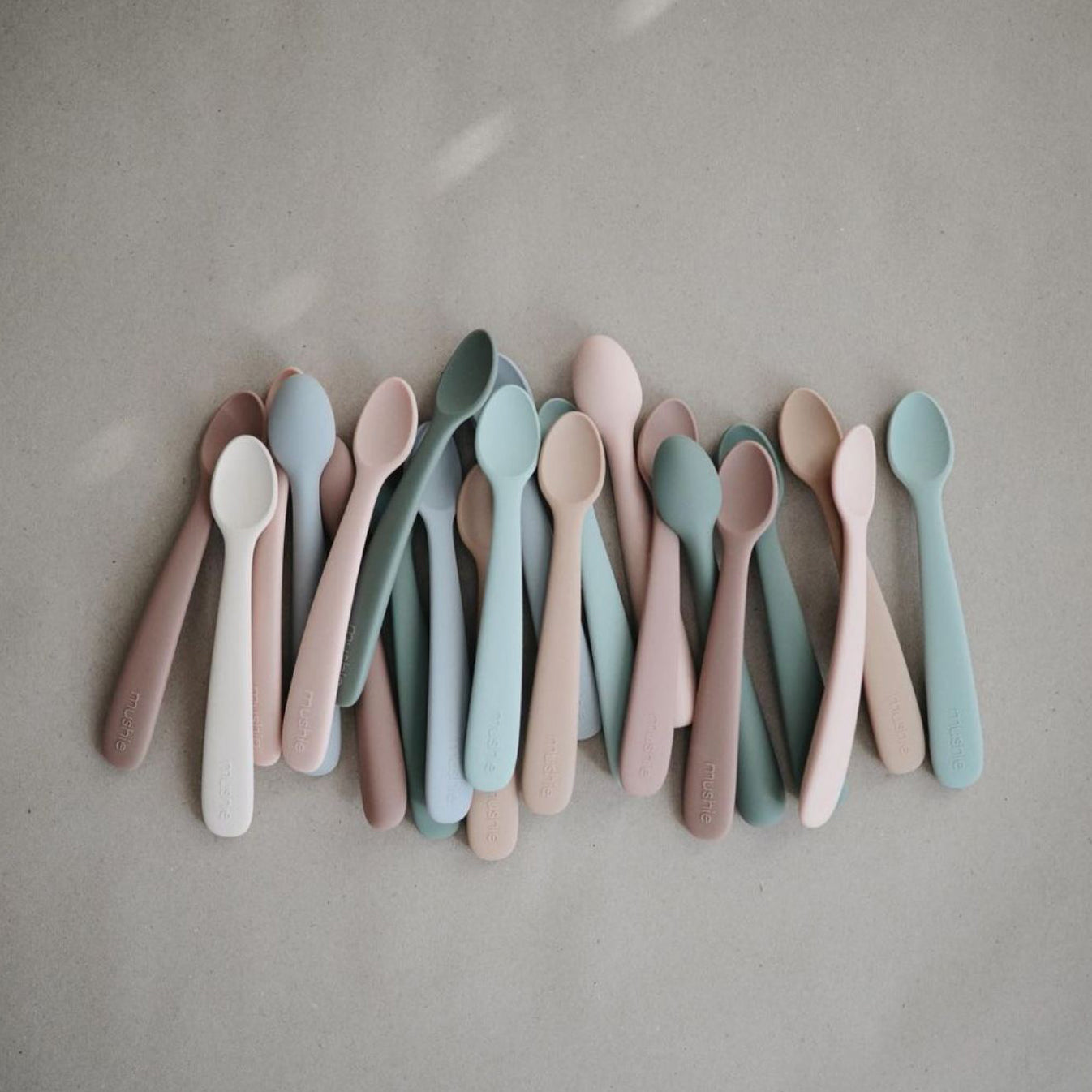 Mushie Silicone Baby Feeding  Spoon