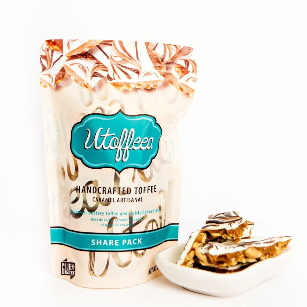 Utoffeea White Chocolate Original Handcrafted Toffee, 300g